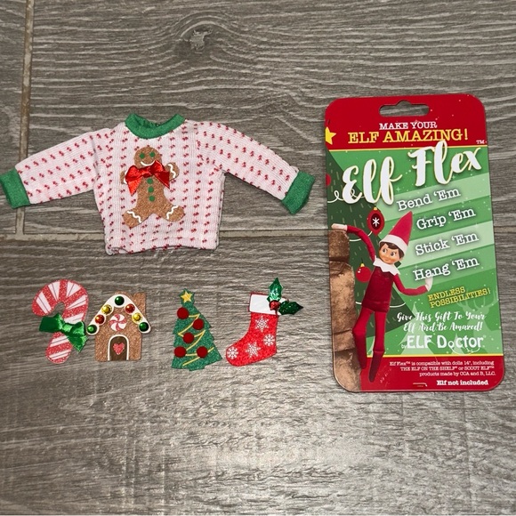 Elf Flex Other - Elf Accessories Christmas Ugly Sweater Set Elf Doctor Elf Flex